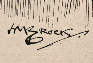 H M Brock Signature Cartoonist