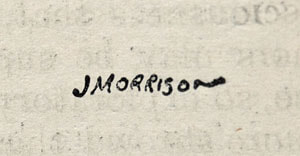 Joseph Morrison Signature Punch Cartoonist