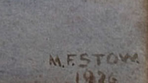 Mary Florence Stow artist signature
