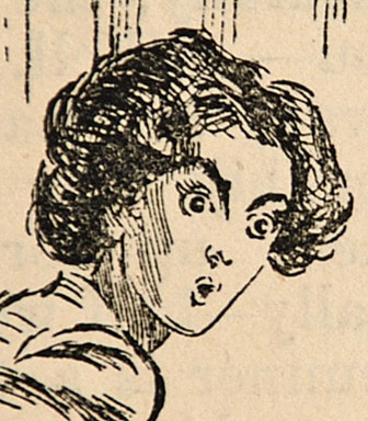 Punch cartoon by F H Townsend, Cook (detail)