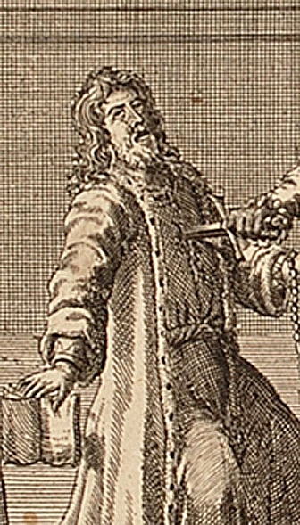 Engraving, A Scene from Henry VI, Part 3, 1709 (detail)