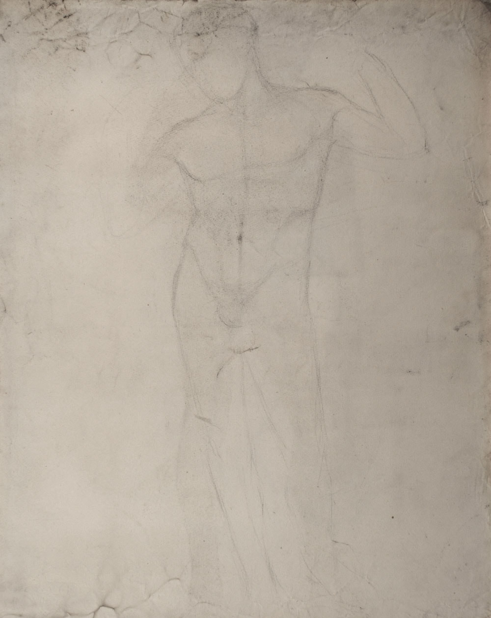 Lucien-Paul Pouzargues drawing figure study