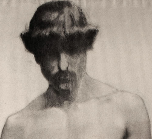 Lucien-Paul Pouzargues drawing male nude figure study detail