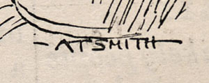 A T Smith Punch Cartoonist Signature