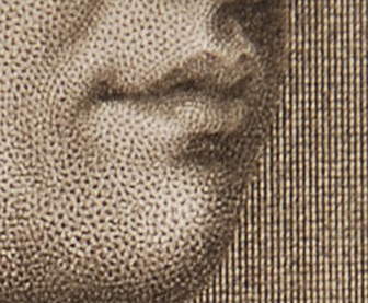 Portrait of George III, 19th century engraving (detail)