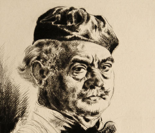 Edward Hill Lacey etching Moppett