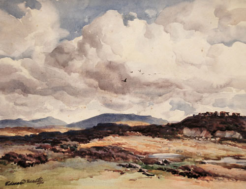 Edward Mossforth Neatby Dartmoor Landscape Watercolour