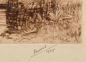 Karle Salsbury Wood artist signature