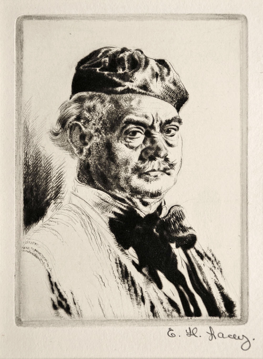 Moppett by Edward Hill Lacey Etching Drypoint