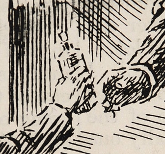 Gunning King Punch cartoon, Cod Liver Oil (detail)