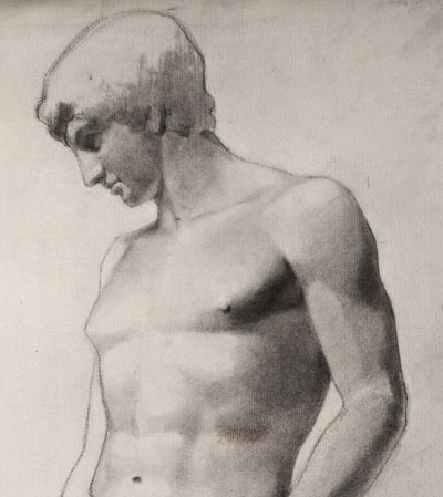 Lucien Paul Pouzargues Study of a Classical Sculpture