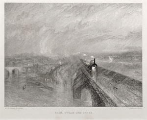 Robert Brandard engraving after J M W Turner Rain Steam and Speed