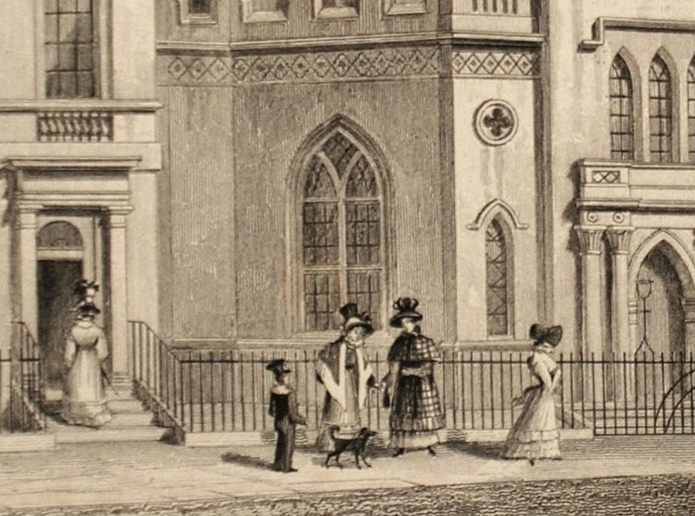 St Chapel, York Place, Edinburgh, 1829, Engraving