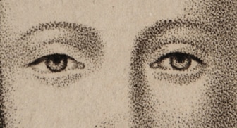 Portrait of Anne, Widow of Edward Prince of Wales, engraving, detail