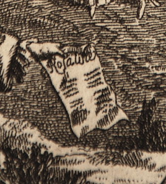 A Scene from Shakespeare's As You Like It, engraving (detail)