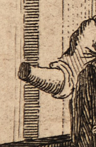 A Scene from Shakespeare's Titus Andronicus, engraving (detail)