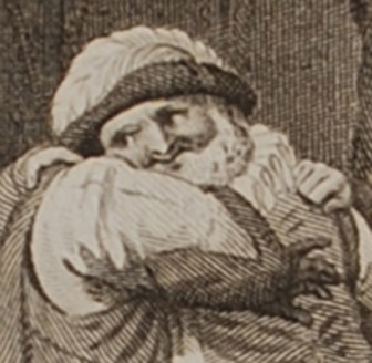 A Scene from Shakespeare's Henry IV, Part 1, 1783 engraving (detail)