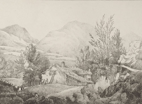 William Frederick Wells Cottage in Newlands with Robinson's Crag