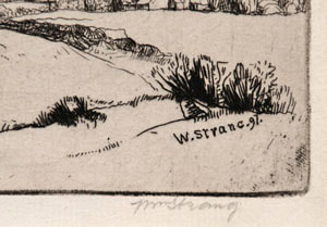 William Strang artist signature